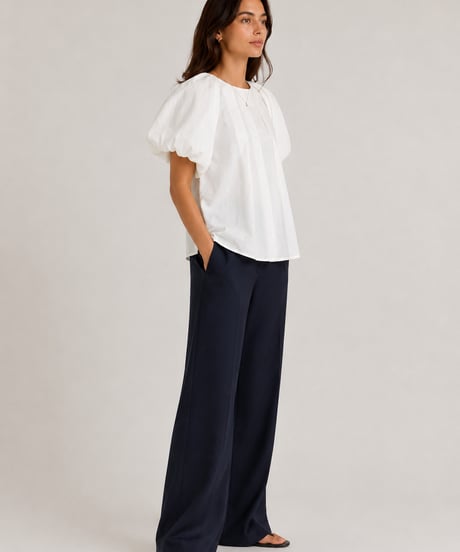 tulip sleeve blouse