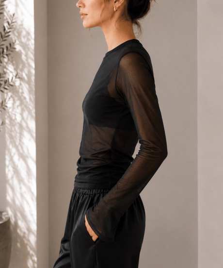 center seam long tee