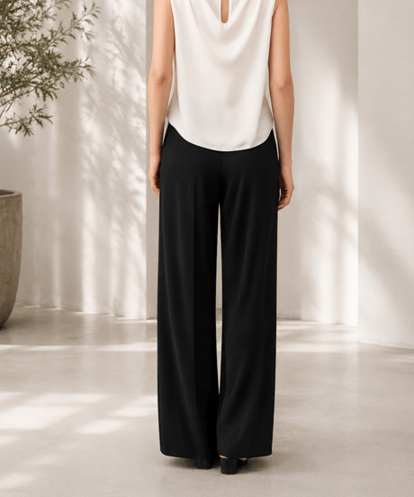 high waist straight pants　【ＲＥＰＥＡＴ】