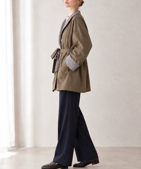 dual face check coat
