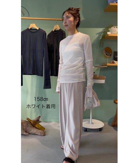 center seam long tee