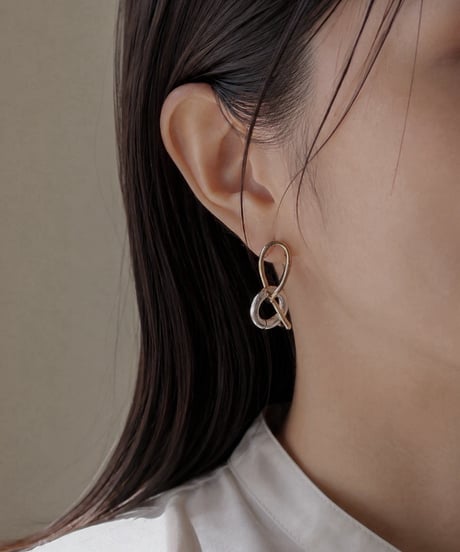 Bicolor Asymmetry Pierce / バイカラーアシンメトリーピアス