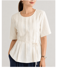 contour pleat blouse