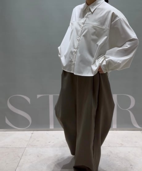 back layered wide pants