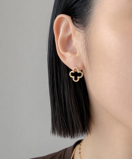 Open Mini Clover Pierce / オープンミニクローバーピアス