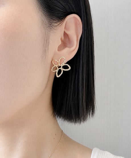 Open Flower Pierce / オープンフラワーピアス