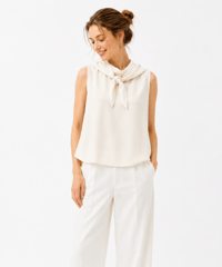 scarf combo blouse