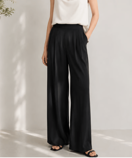 high waist straight pants　【ＲＥＰＥＡＴ】