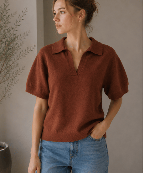 relax polo knit