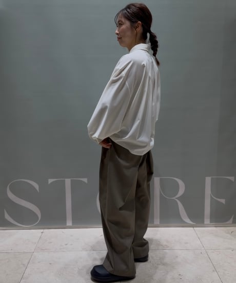 back layered wide pants