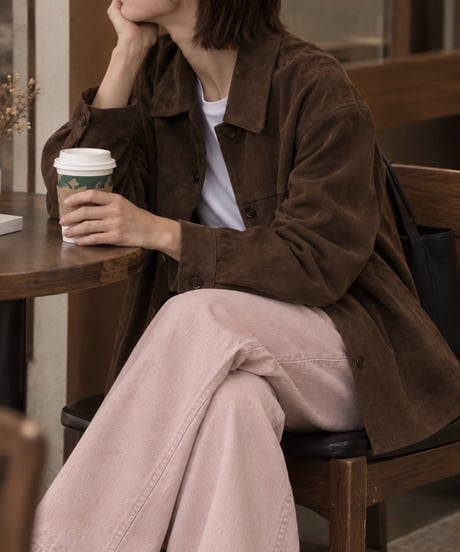 suede touch shirt jacket