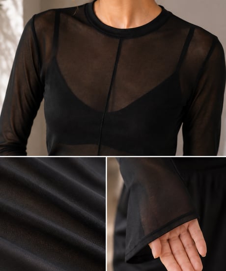 center seam long tee