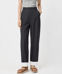 cuffed tapered pants