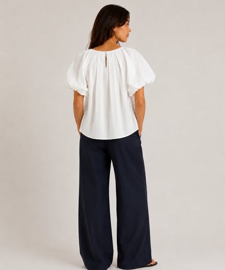tulip sleeve blouse