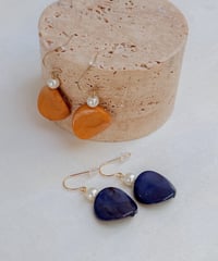 Nuance Marble Pearl Pierce / ニュアンスマーブルパールピアス
