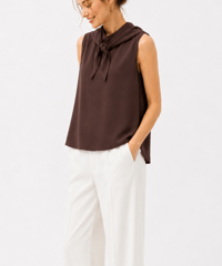 scarf combo blouse