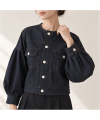 stitch design denim jacket