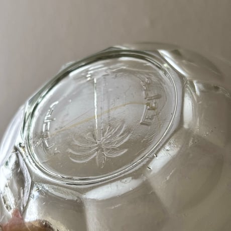 glass mini plate with motif