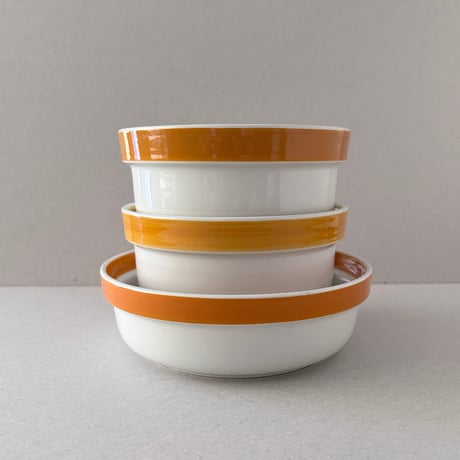 arabia orange line bowl 2
