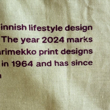 marimekko unikko 60th bag Y/R