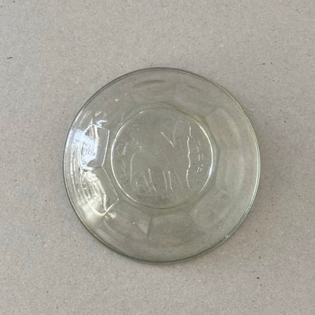glass mini plate with motif