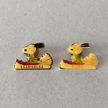 snoopy pin ski / saariselka