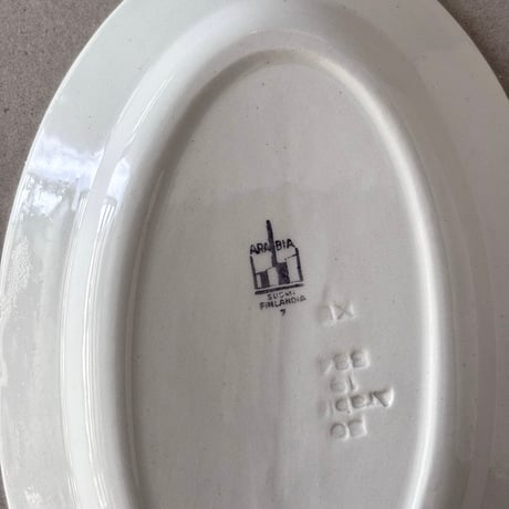 old arabia oval mini plate disney / 小人