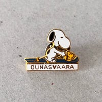 snoopy pin ski / OUNASVAARA