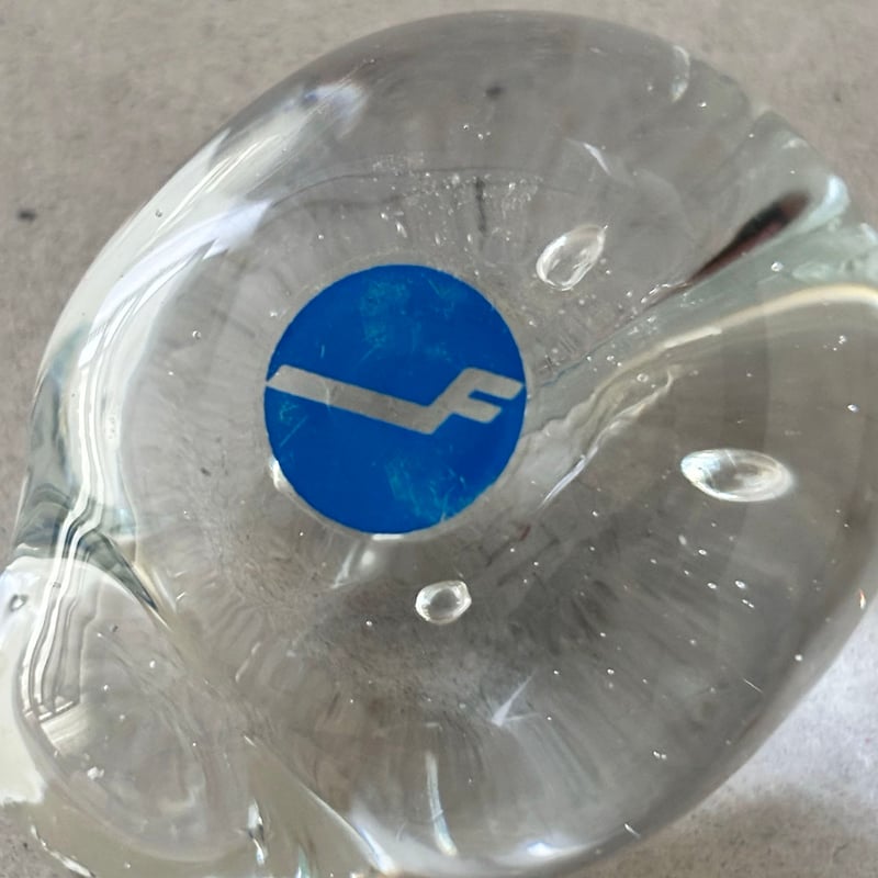 Finnair? mini glass obje | retro number