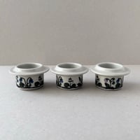 arabia flora egg & candle holder