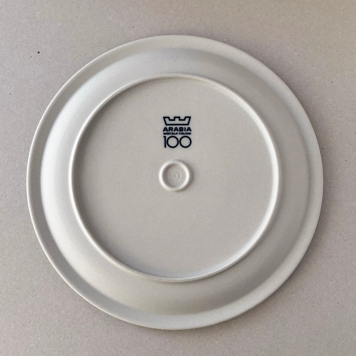 Arabia 100th wall plate 1973 | retro number