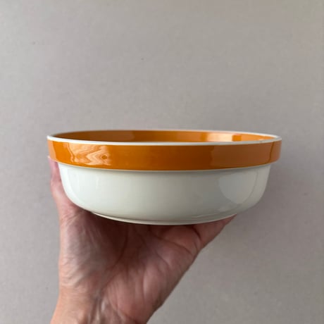 arabia orange line bowl