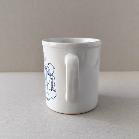 sauna mug Japan blue