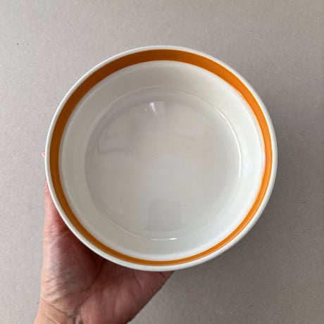arabia orange line bowl