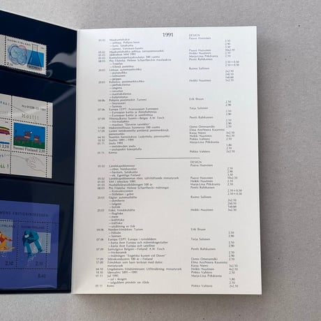 Finish stamps 1991