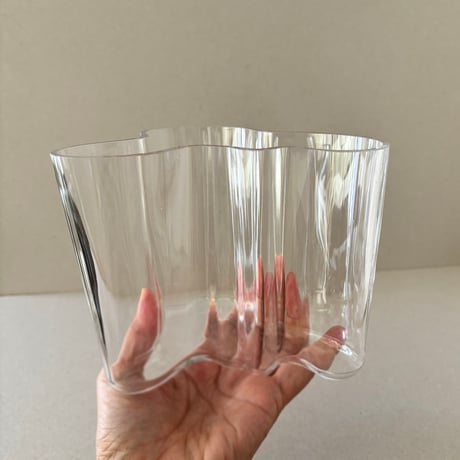 alvar aalto savoy vase clear 120mm
