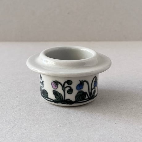 arabia flora egg & candle holder