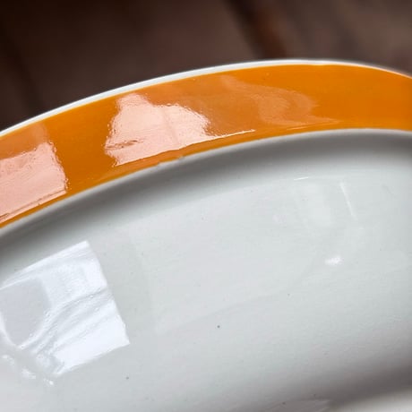 arabia orange line bowl