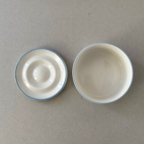 arabia cool suger pot blue line