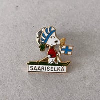 snoopy pin ski / saariselka