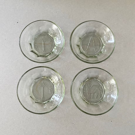 glass mini plate with motif
