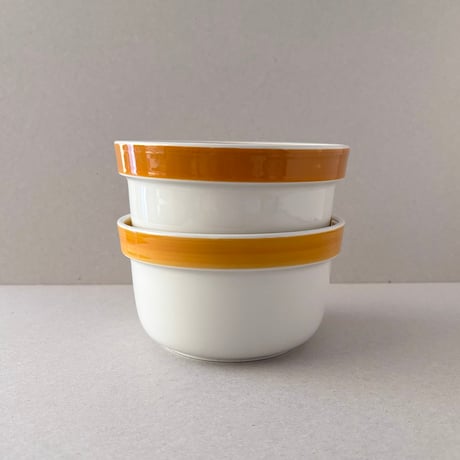 arabia orange line bowl 2