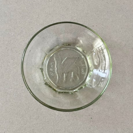 glass mini plate with motif