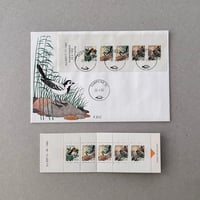 Finish stamps  and FDC bird 1992