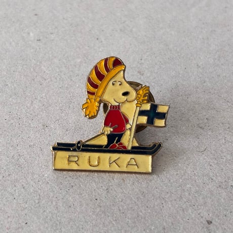 snoopy pin ski RUKA