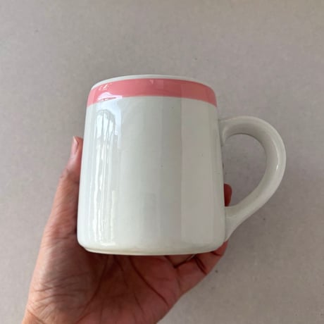 arabia sauna mug pink line