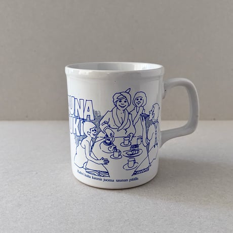 sauna mug Japan blue
