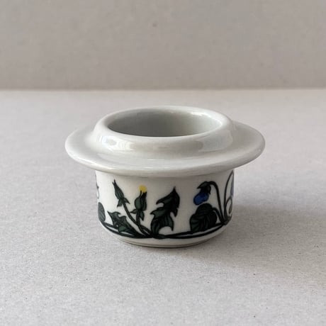 arabia flora egg & candle holder