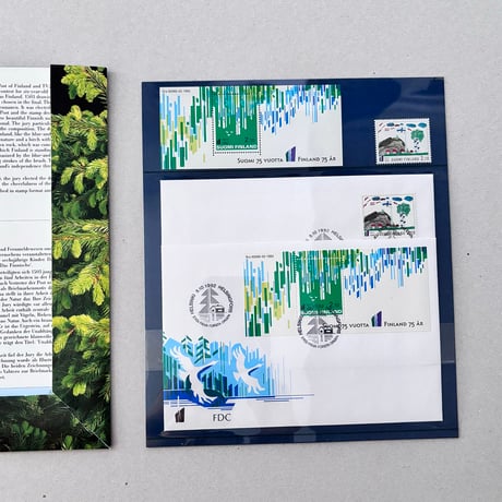 Finland 75 years stamp set 1992