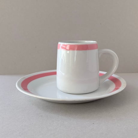 arabia sauna mug pink line